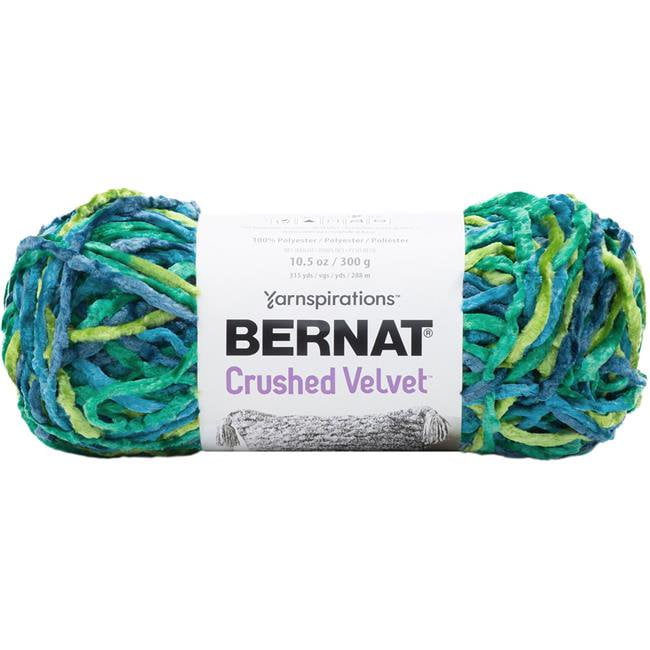 Spinrite 16101616013 Bernat Crushed Velvet Yarn, Tropical Green