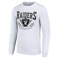 thumbnail image 2 of Men's Starter White Las Vegas Raiders '80s Inspired Team Logo Long Sleeve T-Shirt, 2 of 3