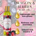 thumbnail image 4 of Dragonfruit & Berries Natural Body Oil, Lightweight Hydrating Formula with Antioxidants, 4 oz by LatherGreen, 4 of 7