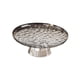 thumbnail image 3 of Frutero con base, redondo, cuenco decorativo para mesa, cocina, mostrador, oficina. Gris y plata, 3 of 9