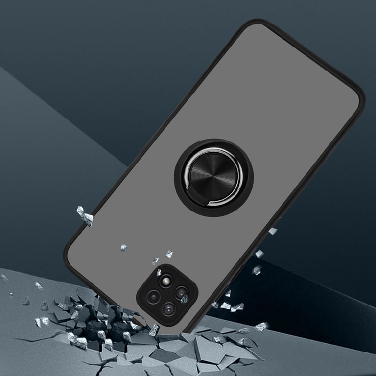 NageBee Full Body Case With Kickstand + Tempered Glass For Boost Mobile Celero 5G+ Plus (2022) – Metal/Rigid Plastic, 360 Protection, 1-Year Warranty