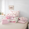 thumbnail image 6 of Feelyou Hippie Cowgirl Cowboy Twin Bedding Sets 7pcs, Bowknot Cherry Bedding Comforter Set, 6 of 8