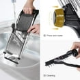 thumbnail image 5 of Stainless Steel Professional Kitchen Mandoline, Adjustable Multifunction Mandoline, with Hand Guard and Safety Gloves, for Vegetables, Potatoes, Onions, Cheese, 5 of 5