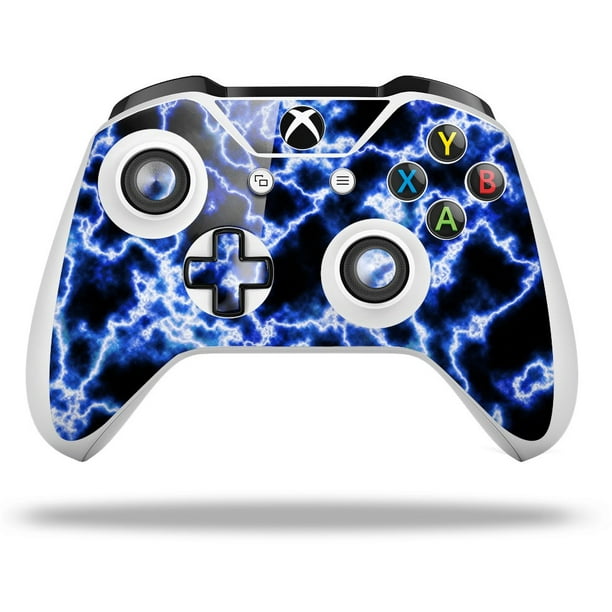 Wraptorskinz Decal Skin Wrap Set Works With 2016 And Newer Xbox One S X Controller Electrify Blue Controller Not Included Walmart Com Walmart Com