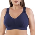 thumbnail image 2 of Parfait Dalis Wire-Free Full Bust Bralette, Navy, 36DD, 2 of 5