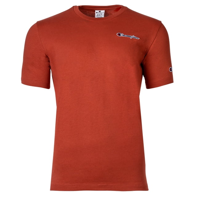 Camiseta de hombre Champion - CML Champion Logo, cuello redondo, algodón, liso Rojo M (Medium)