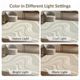 thumbnail image 7 of ODIKA 2'x3' Washable Accent Rug Abstract Way Transitional Smoky Cream Tones Layout Lightweight for Bedroom, Nursery, RV, Pet Friendly, Bedside Mat, 7 of 7