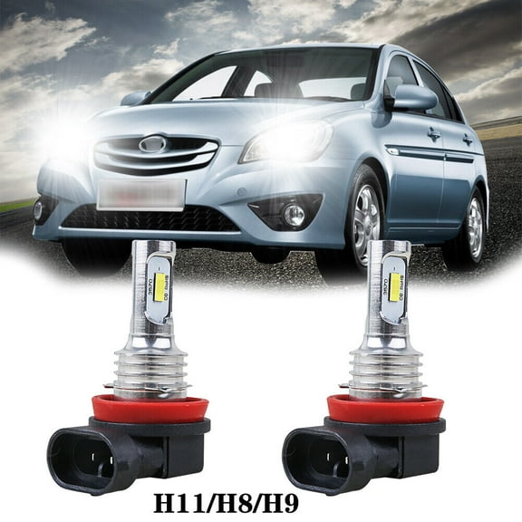 COXNSXX Clear H11 LED Headlight 6000K Automotive Bulb fits Toyota Prius 2 Pack