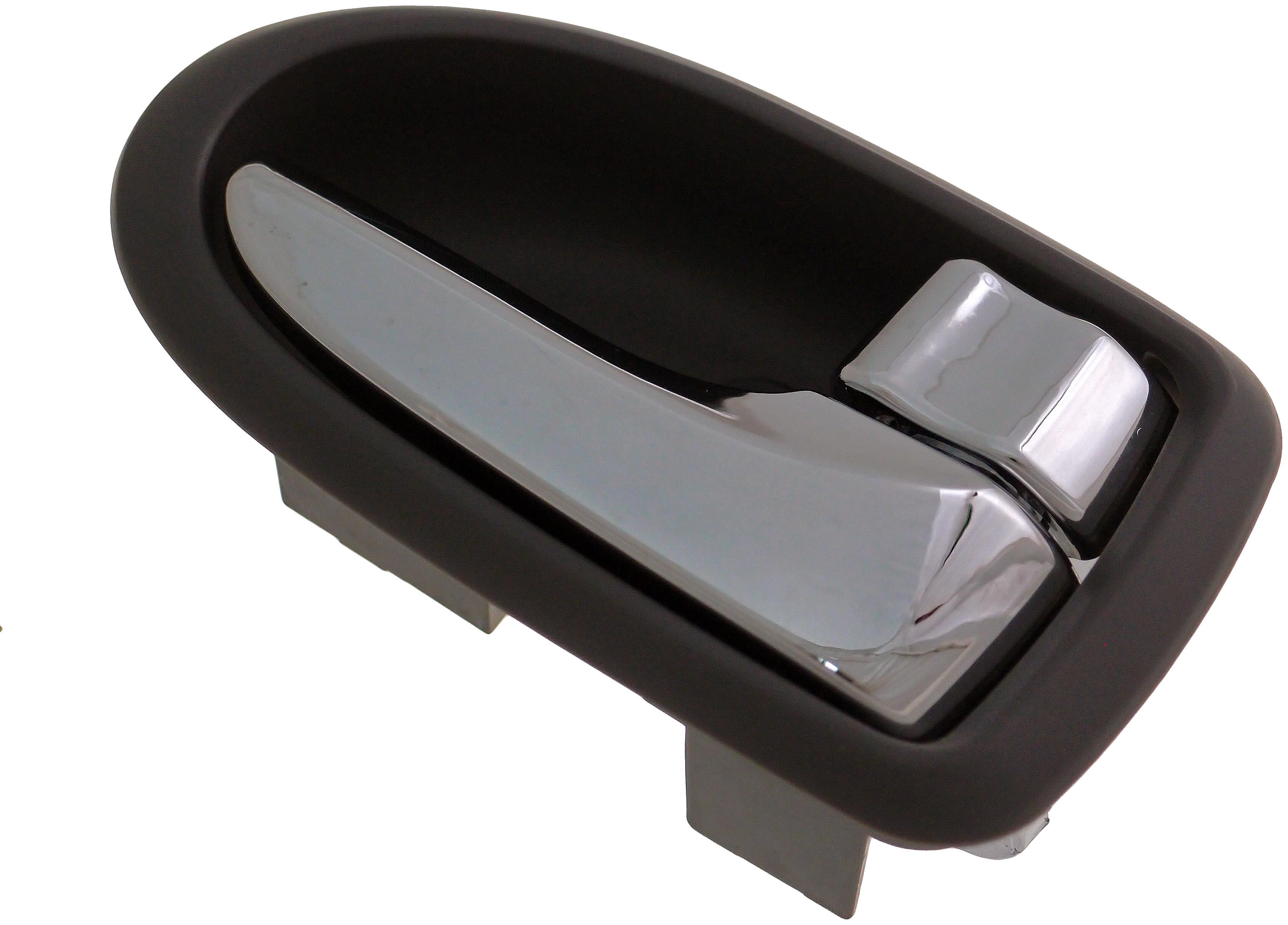 Dorman 83623 Front Passenger Side Interior Door Handle for Specific Mazda Models, Chrome Lever; Gray Housing