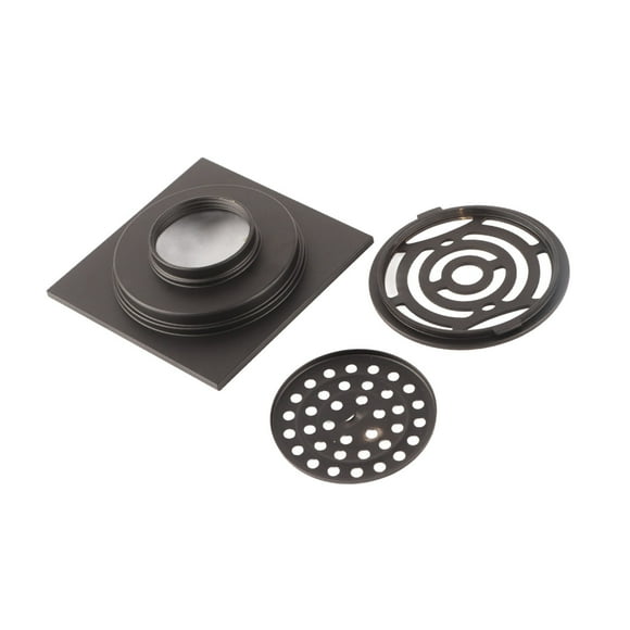 Shower Drain, Floor Drainer Shower Floor Drain Durable Drain Cover 3.9X3.9In Copper  for Bathroom for Garage for Toilet for Kitchen