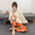 thumbnail image 4 of Pantalones de pijama de lana de Hello Kitty para mujer, calzas suaves de dibujos animados de Anime Sanrio de Navidad, pantalones casuales para el hogar, regalo de cumpleaños Kawaii, 4 of 4