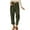 Army Green, variant on Zoeecloth Women's High Waisted Pants Corduroy Trousers Wide Leg Casual Solid Color Pants with Pockets S-XXXL