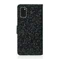 thumbnail image 2 of Allytech Samsung Galaxy A41 Case, Glitter Bling Design PU Leather Folding Stand Shockproof Hand Strap Magnetic Credit Cards Slots Wallet Case Flip Cover for Samsung Galaxy A41, Black, 2 of 9