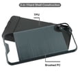 thumbnail image 3 of Kaleidio Case For Motorola Moto E6 [Brushed Metal Texture] Slim Fit Hybrid Armor [Shockproof] Protective TPU Lightweight 2-Piece Cover w/ Overbrawn Prying Tool [Blue/Black], 3 of 5