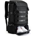thumbnail image 4 of Mochila de viaje para ordenador portátil para hombre, mochilas extragrandes con compartimento para zapatos, mochila de viaje para negocios, mochila para senderismo, color negro Sailing Electrónica, 4 of 5