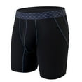 thumbnail image 2 of Lovzfmll Men's Underwear, Ice Silk Boxer Briefs, Solid Color Underwear, Breathable Lightweight Comfort Shorts, 2 of 5