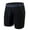 Black, variant on Mens Summer Underwear Mesh Quick Dry Polyamide Boxer Briefs Active Sports Soft Breathable Underwear Men's Ice Silk Solid Color Mid Waist Underwear Black L