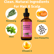 Pomberries Rosemary, Pumpkin Seed, Peppermint, Saw Palmetto Hair Oil