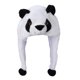 thumbnail image 1 of Adorable gorro de peluche de animal para esquiar en invierno, con orejeras de panda para niños y adultos (blanco), 1 of 8