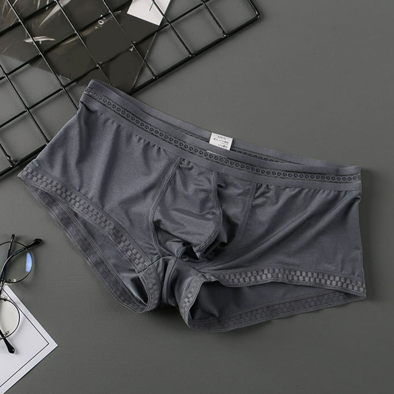 Cheap 1PC Breathable Shorts Open Front Panties Boxer Briefs U Bulge Pouch  Cotton Large Size Sexy