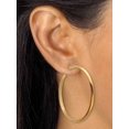 thumbnail image 5 of PalmBeach Jewelry Rose Ion-Plated and Gold Ion-Plated Stainless Steel Hoop Earrings Set, 5 of 7