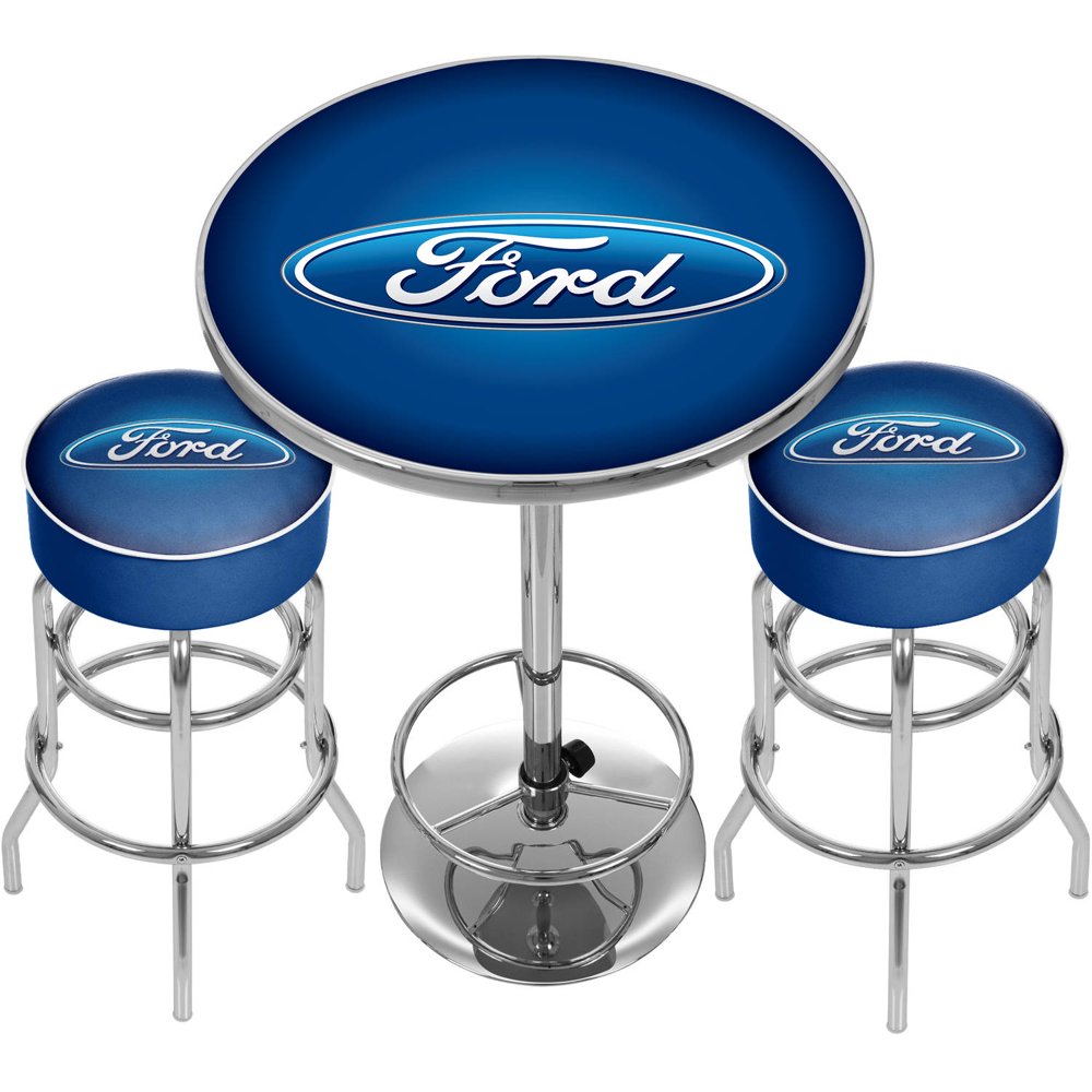 Ford Game Room Combo, 2 Bar Stools and Table