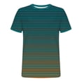 thumbnail image 5 of Antinious Men Stripe Print Short Sleeve Collar Work Shirts with Button, 5 of 5