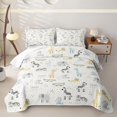 thumbnail image 2 of Erosebridal Zoo Animals Zebra Twin Quilt Set,Jungle Wildlife Pattern Twin Coverlet Set For Girls,2 Pieces, 2 of 7
