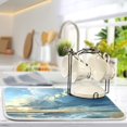 thumbnail image 5 of Beach Dish Drying Mat Dish Drainer Rack Mats Water Absorbent Non-Slip Easy Clean Heat Resistant for Kitchen Counter, 5 of 8