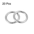 thumbnail image 3 of 10mm Metal O Rings Non-Welded for Straps Bags Belts DIY Silver Tone 20pcs, 3 of 5