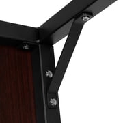 Flash Furniture Tiverton Industrial Modern Desk - مكتب الصف التجاري مكتب الكمبيوتر ومكتب المنزل - 47 Long (Mahogany / Black)