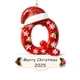 thumbnail image 2 of xihome Juego de 26 adornos navideños acrlicos con el alfabeto para decorar el rbol de Navidad (DIY), 2 of 9