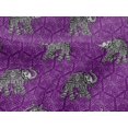 thumbnail image 4 of oneOone Viscose Jersey Fabric Elephant Block Print Fabric BTY 60 Inch Wide, 4 of 5