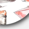 thumbnail image 2 of Designart 'Glam Chic Accents Pattern I' Glam Metal Circle Wall Art, 2 of 3
