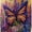 Butterfly Flowers 02, variant on Quilted Laundry Basket Vintage Floral Laundry Hamper with Handles Foldable Storage Basket for Clothes