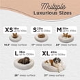 thumbnail image 4 of Best Friends by Sheri The Original Calming Donut Dog Bed – Washable Plush Pet Bed for Medium Breeds up to 45 lbs, Lux Faux Fur, Oyster, Medium (30" x 30"), 4 of 8