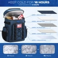 thumbnail image 2 of Maelstrom Mochila enfriadora, suave y ligera, a prueba de fugas, bolsa térmica de 35 latas, mantiene 35 latas calientes/frías durante hasta 16 horas, mochila impermeable para almuerzo para hombres y m, 2 of 5