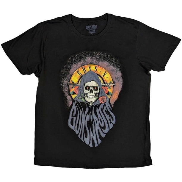 Guns N Roses - Camiseta Reaper de Algodón para Adultos Unisex (Negro)