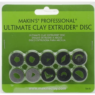 10 Discs for Makin's Clay Extruder, Set C, Forming and Modeling Tool for  Making Textural Details and Design for All Types of Polymer Clay 