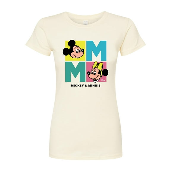 Disney - Minnie Mickey - Juniors Fitted Graphic T-Shirt
