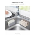 thumbnail image 4 of Clearance! Tswift Rack Kitchen Sink Sponge Holder Suction Sponge Holder Plastic Sink Caddy with Suction Cups Bathroom Accessories for Kitchen Sink and Bathroom Sink (Grey), 4 of 14