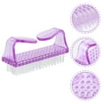 thumbnail image 3 of Miangastore Durable Plastic Nail Brush for Home Use Purple Small Size Lightweight Practical Cleaning Tool, 3 of 8
