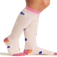 thumbnail image 3 of Printsupport Women 12 mmHg Support Socks  Regular  Pineapple Toss, 3 of 6