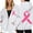 White, variant on Women Sherpa Lined Sweatshirt for Cancer Awareness 2025 Fall Zip Pullover Oversized Crew Neck Hoodies Fashion Outfits Winter Clothing (Black, XXXL)