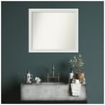thumbnail image 2 of Amanti Art Custom Framed Wall and Bathroom Mirror (30 x 34 in.), Flair Soft White Frame, 2 of 7