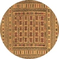 thumbnail image 1 of Ahgly Company Indoor Round Southwestern Brown Country Area Rugs, 6' Round, 1 of 4