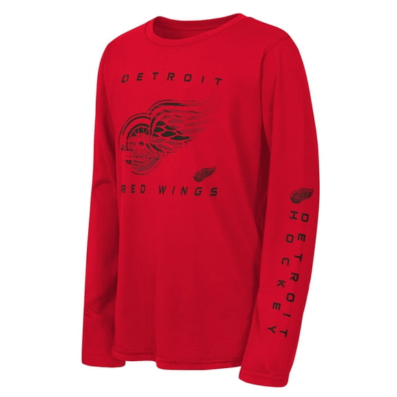 Youth Outerstuff Red Detroit Red Wings Seize the Win Long Sleeve T-Shirt
