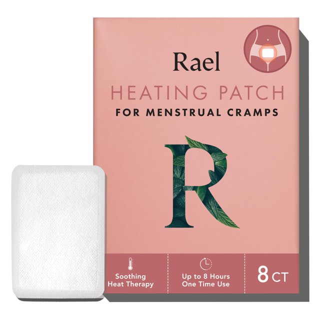 Rael Herbal Heating Patches - Cramp Care, Heat Therapy, Ultra Thin Design, On The Go Size (6 Count)