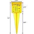 thumbnail image 2 of 10 Pack 1.5" Rain Gauge/sprinkler Gauge, Wide Mouth, Bright Yellow Outdoor Water Measuring Tool Lh-1 - XC, 2 of 5