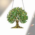 thumbnail image 2 of ViciArt Olive Tree Holographic Acrylic Window Hanging, Green, 12" Stained Glass Style Suncatcher Decor, 2 of 4